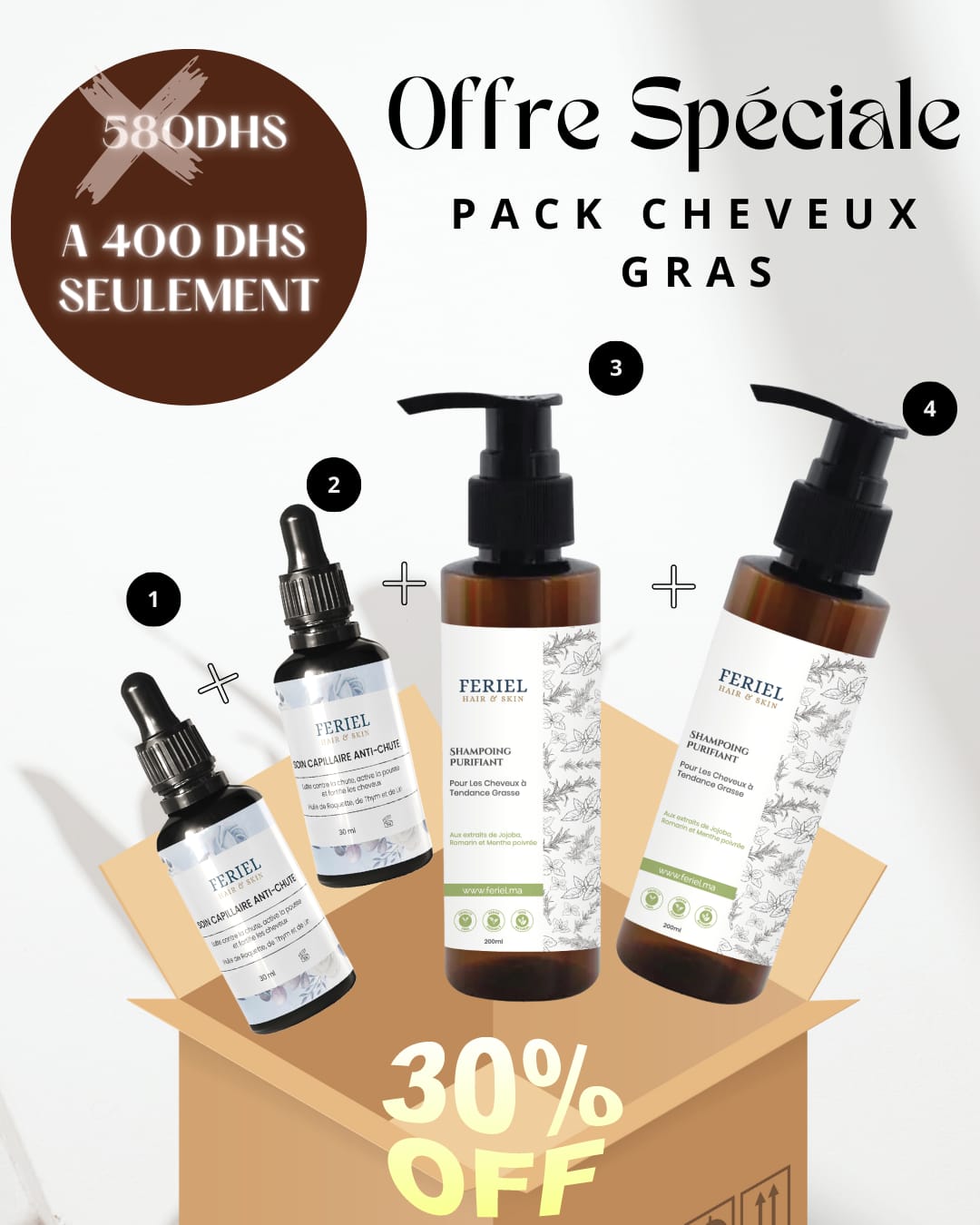 Pack 4 Produits à -30%